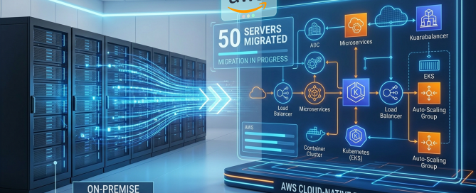 Migrating 50 Servers to a Cloud-Native Platform on AWS visual prompt