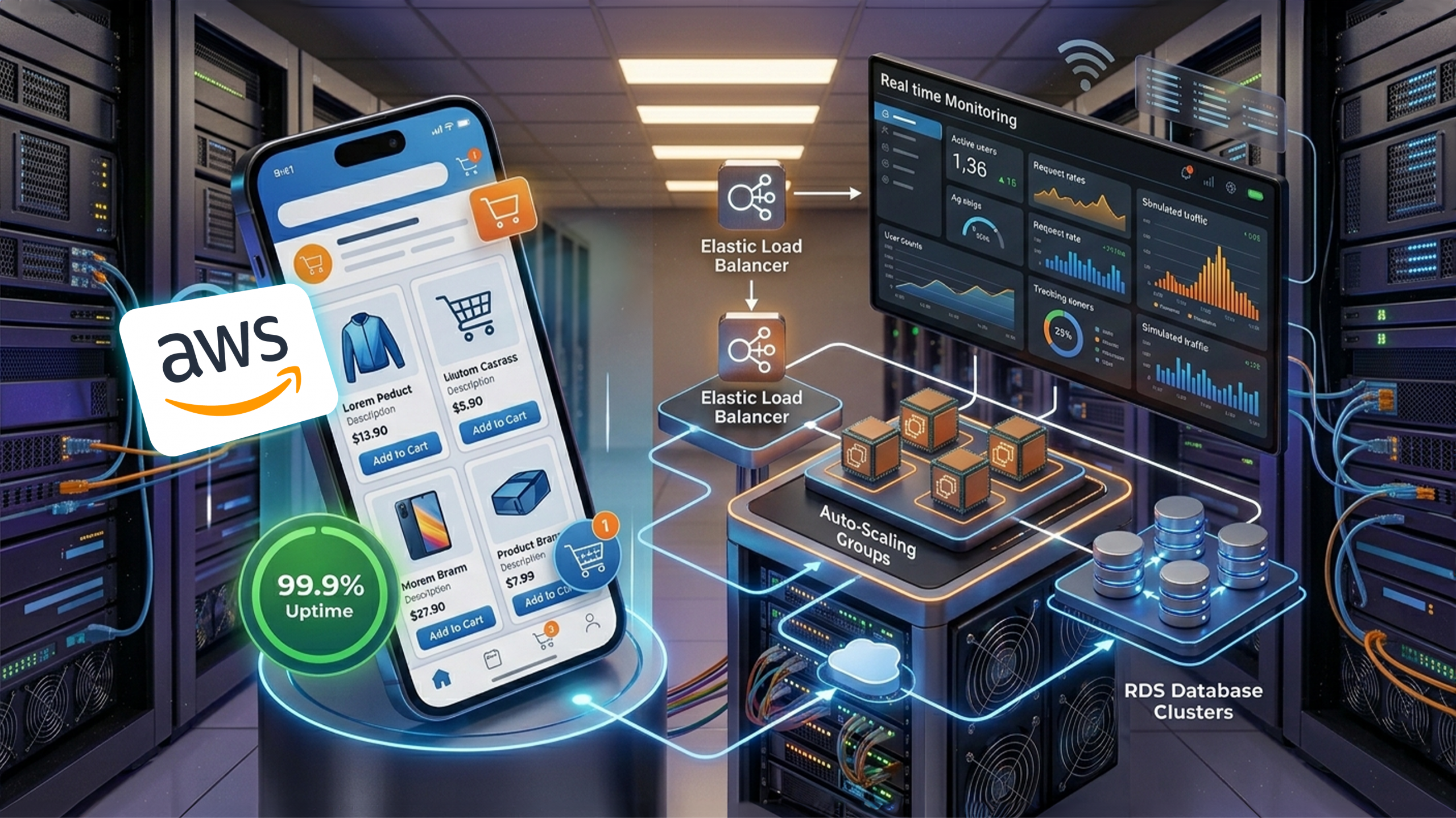 Scaling a Mobile Marketplace to 99.9% Uptime with AWS